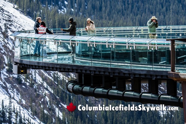 Columbia Icefields Glacier Skywalk During December